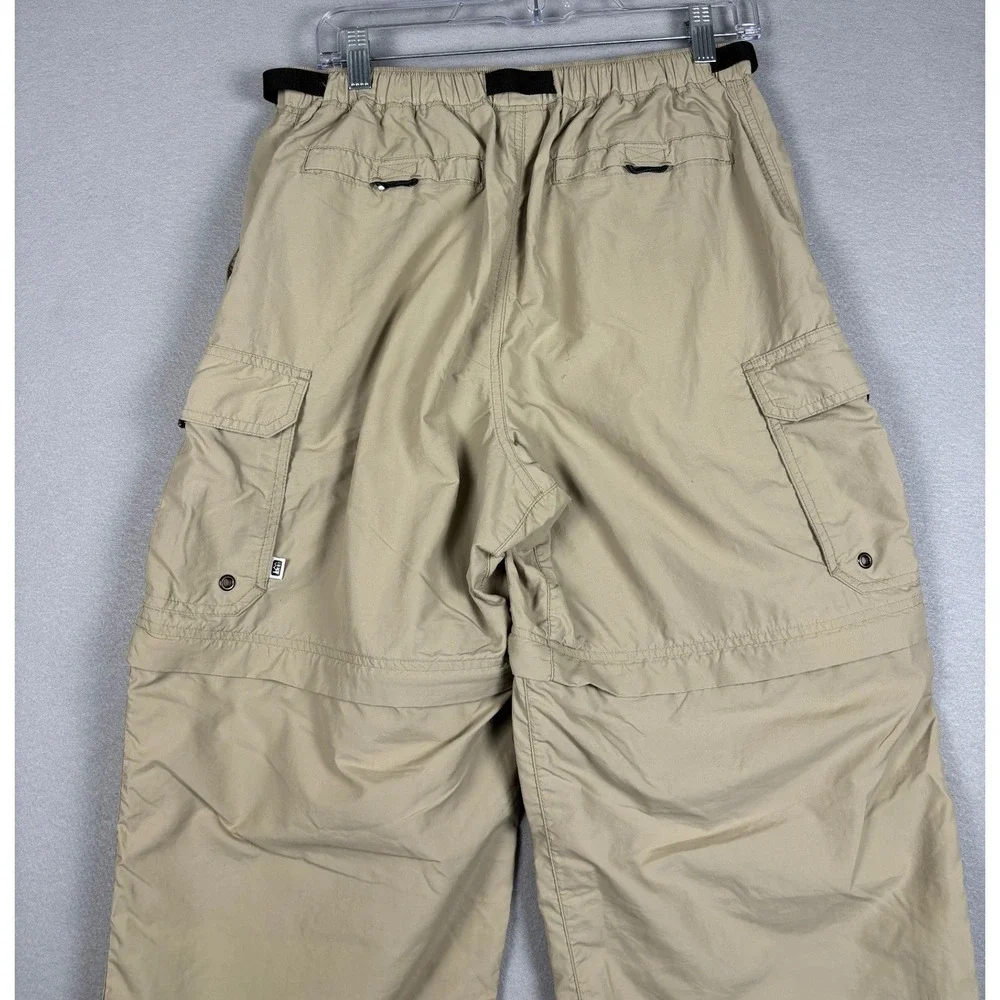 REI Sahara Convertible Hiking Pants Zip Off UPF 50 Mens M 34 Tan Cargo